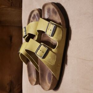 Birkenstock Arizona Yellow Oiled Leather